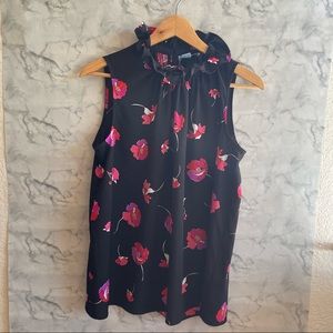 CeCe sleeveless floral top